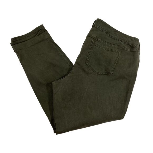 torrid Denim - Torrid Women’s 22R Olive Green Boyfriend Jeans Distressed Straight Leg Grunge